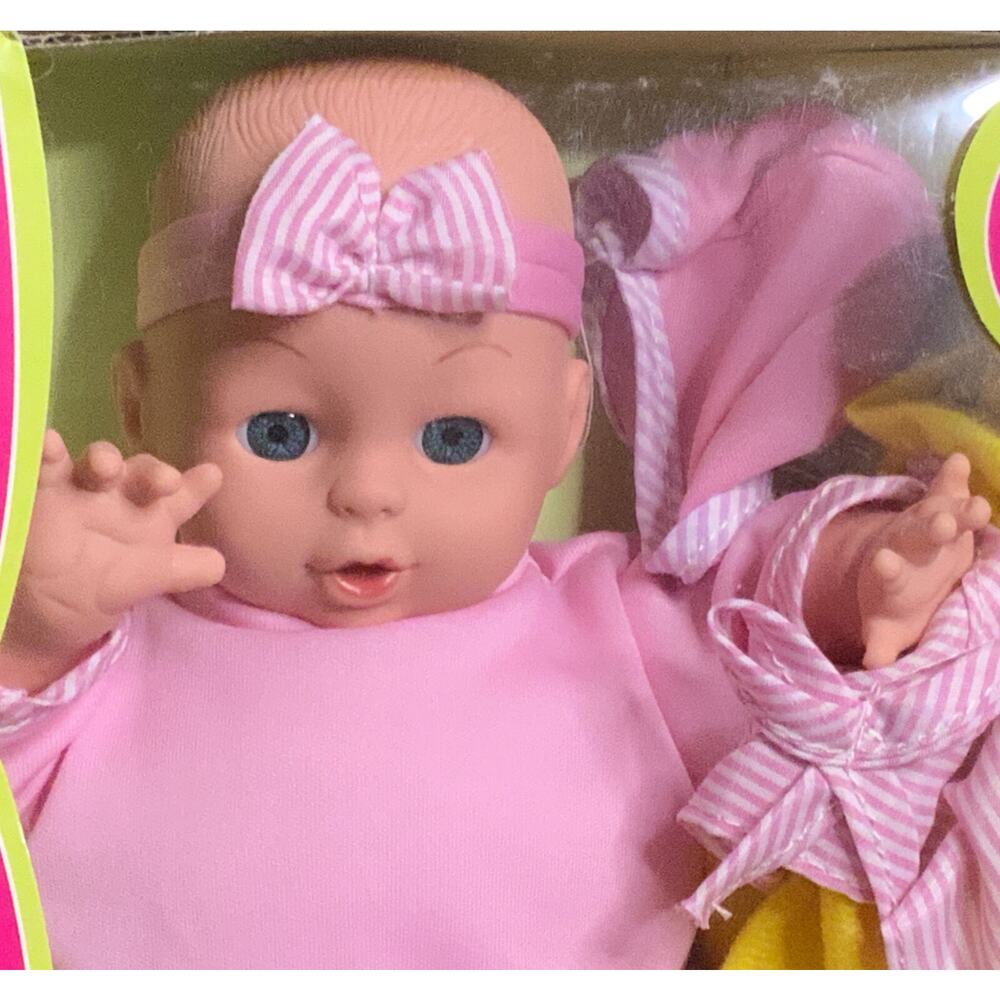 Excite Kids Stuff Soft Baby Doll 12 Inch Huggable Baby And Play Accessories NIB